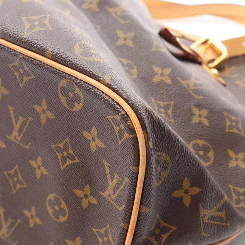 Louis Vuitton Monogram Palermo Canvas Bag Brown Leather Shoulder - Picture 6 of 10